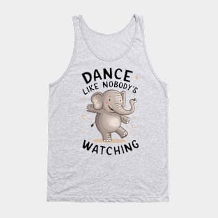 Dancing Elephant Kids Tank Top